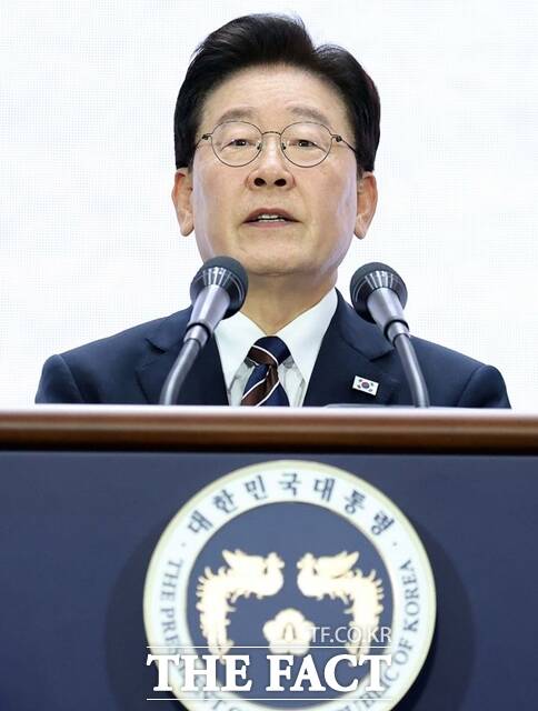 이재명 대통령은 28일 인천 송도에서 열린 '제20회 세계 한인의 날 기념식' 기념사에서