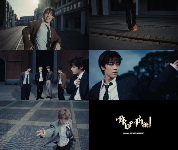 그룹 클로즈 유어 아이즈가 네 번째 미니앨범 '256th Note'의 타이틀곡 'Drop That!' 뮤직비디오 티저를 공개했다./언코어