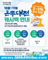  '온통대전' 10월부터 기본 10% 캐시백…대상별 최대 15%