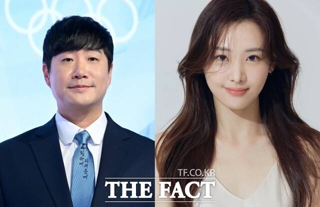방송인 배성재(왼쪽)와 김다영 부부가 첫 아이를 출산할 예정이다./더팩트DB, 김다영 인스타그램