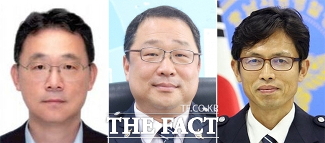 고영재 전북경찰청 수사부장과 신종묵 전북경찰청 생활안전부장, 민윤기 전주완산경찰서장(왼쪽부터). /전북청
