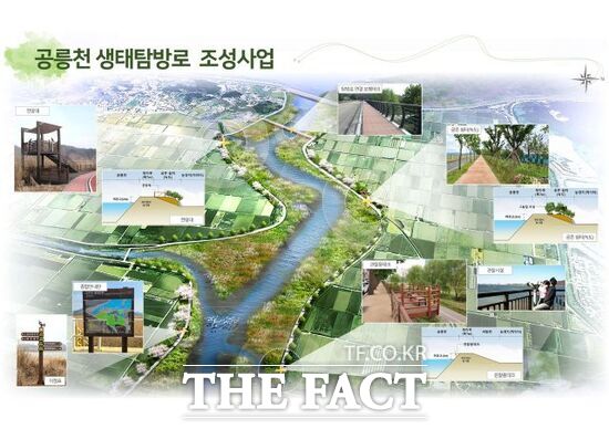 경기 파주시가 추진 중인 '공릉천 생태탐방로 조성사업' 계획(안). /파주시