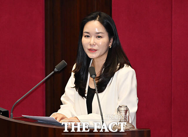 이주영 개혁신당 의원이 1일 오후 서울 여의도 국회에서 열린 본회의에 참석해 '응급의료에 관한 법률 일부개정법률안'에 대한 반대토론을 하고 있다. /국회=배정한 기자