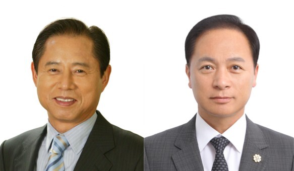 최우각 대성하이텍 대표(왼쪽)와 박동석 피에스디이 대표. /중기중앙회