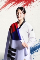  [아시안게임] 송다빈, 태권도 겨루기 첫 金…여자 67㎏초과급 정상