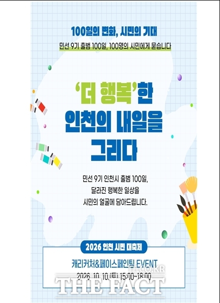 '100일의 변화, 시민의 기대' 캠페인 홍보 이미지 /인천시