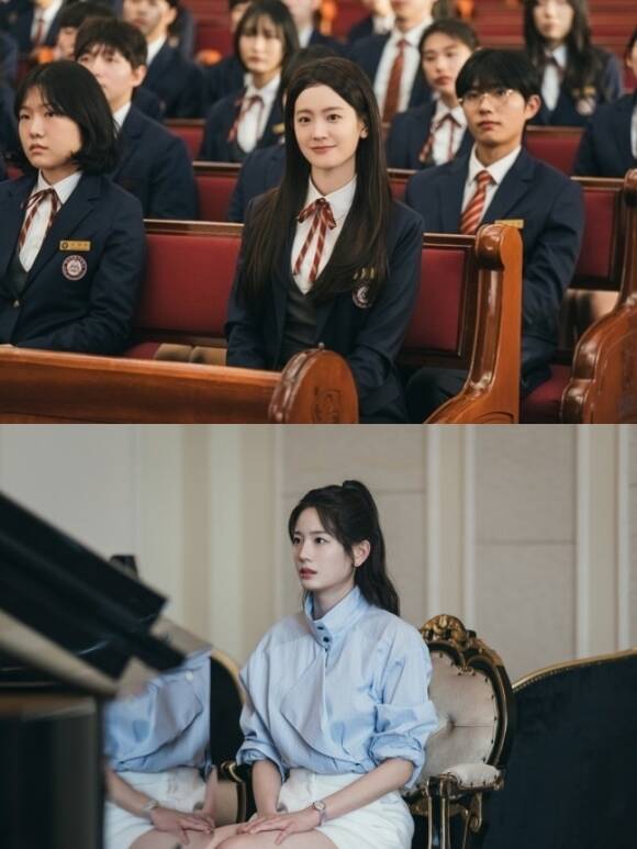 배우 장규리가 tvN 토일드라마 '포핸즈'에서 비올리스트에서 매니저로 성장하는 홍재인 역을 맡아 한 인물의 10대와 20대의 모습을 모두 연기했다. /tvN