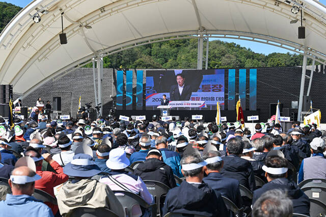 황병직 영주시장이 환영사를 하고 있다. /영주시