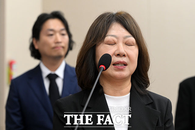박수경 듀오 대표이사가 6일 오후 서울 여의도 국회에서 열린 과학기술정보방송통신위원회 국정 감사에 출석해 의원 질의에 답변하고 있다. /국회=서예원 기자