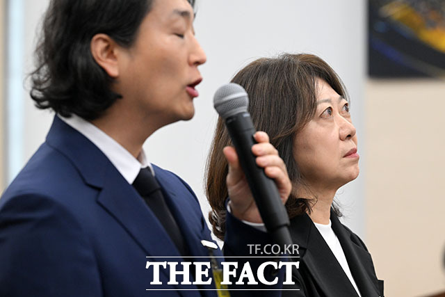 박수경 듀오 대표이사가 6일 오후 서울 여의도 국회에서 열린 과학기술정보방송통신위원회 국정 감사에 출석해 의원 질의에 답변하고 있다. /국회=서예원 기자