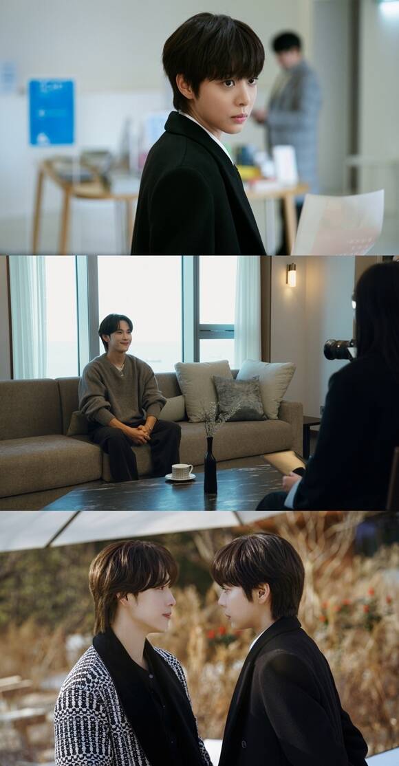 tvN 새 월화드라마 '나의 유죄인간'에 출연하는 배우 설인아(맨 위)와 임시완의 스틸이 공개됐다. /tvN