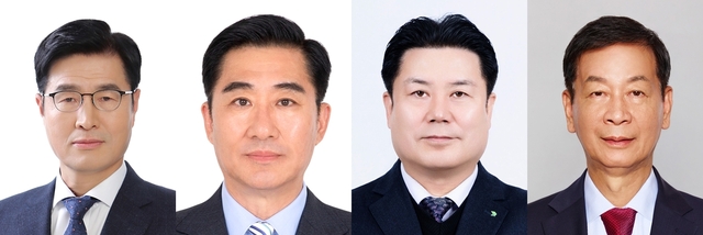 HD현대가 7일 2026년도 사장단 인사를 단행했다. 사진 왼쪽부터 이상균 HD현대 조선사업 총괄 부회장, 조민수 HD현대중공업 사장, 한주석 HD현대중공업 사장, 박찬혁 HD현대사이트솔루션 사장. /HD현대