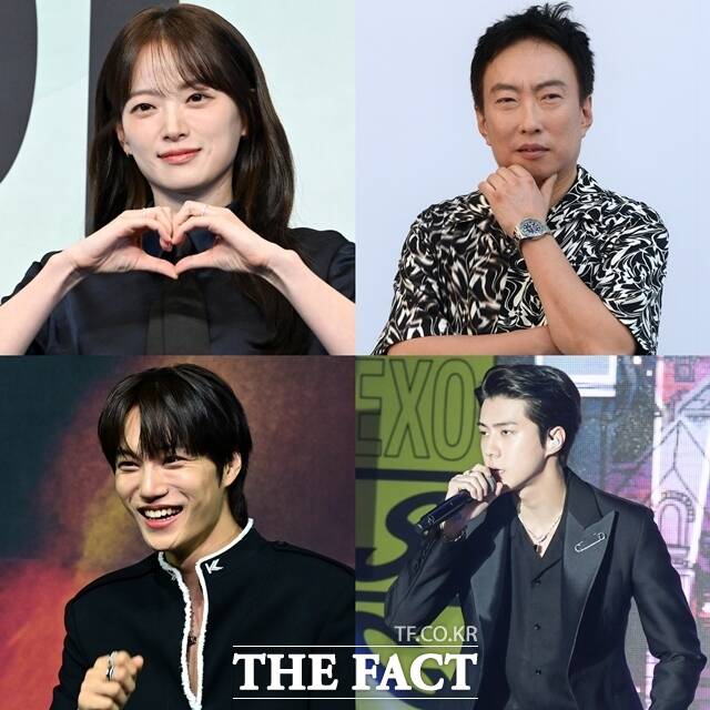 배우 천우희, 방송인 박명수, 엑소 세훈 카이(왼쪽 위부터 시계방향)가 ENA 새 예능프로그램 '지구마불 세계여행4'에 출연한다. /더팩트 DB