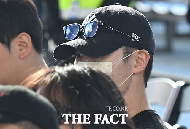 배우 이재욱이 8일 오후 부산 해운대구 영화의전당 루프씨어터에서 열린 '꿀알바' 오픈토크 행사에 참석하고 있다. /부산=박헌우 기자