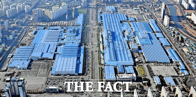 전남광주시 서구에 위치한 기아 오토랜드(Auto Land) 광주 공장 전경. /기아