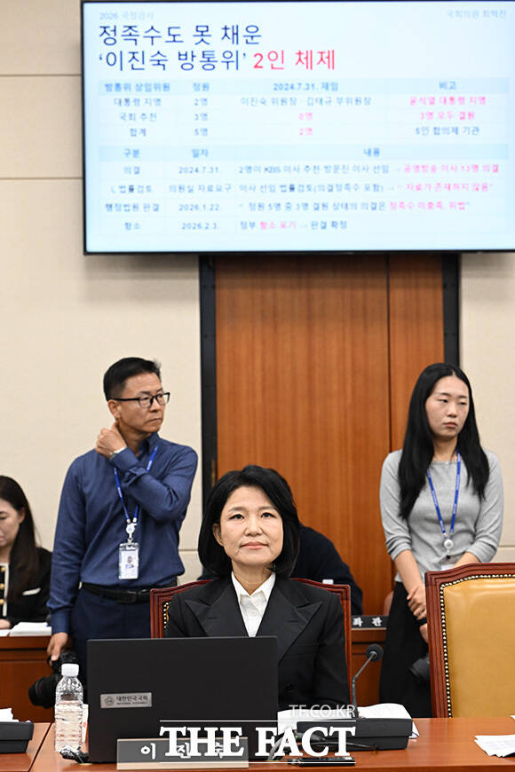 '패륜 정치vs민주당 책임' 이진숙 공방으로 시작한 과방위 국감