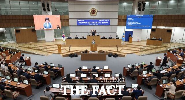 12일 경기도의회가 제394회 원포인트 임시회를 열고 있다. /경기도