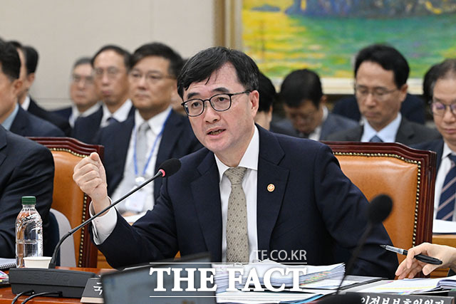 임기근 국무조정실장이 13일 오후 서울 여의도 국회에서 열린 정무위원회의 국무조정실 등에 대한 국정감사에서 의원 질의에 답변하고 있다. / 국회=서예원 기자