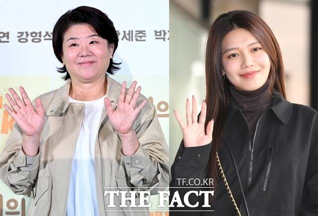 배우 이정은(왼쪽)과 최수영이 KBS2 새 토일드라마 '학교 다녀왔습니다'로 호흡을 맞춘다. /더팩트 DB