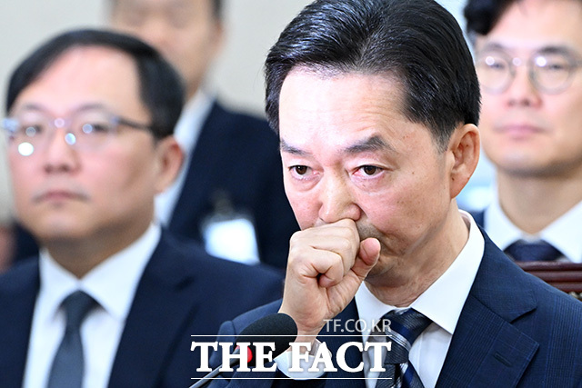 인사말 하는 김지용 초대 중대범죄수사청장 후보자.