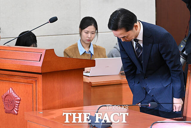 인사말 하는 김지용 초대 중대범죄수사청장 후보자.