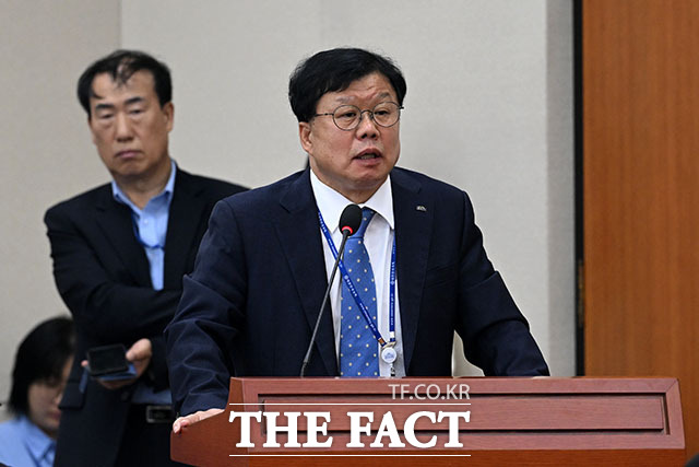 남광우 한국환경산업기술원장이 발언을 하고 있다.