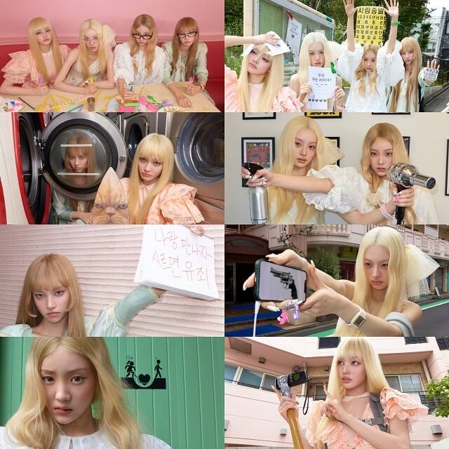 그룹 아일릿이 다섯 번째 미니앨범 'BREAK EVEN'의 'MAD' 버전 콘셉트 포토를 공개했다./빌리프랩