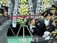  동료 마지막 길에 끝내 눈물…순직 소방관 김진석 소방위 영결식 엄수