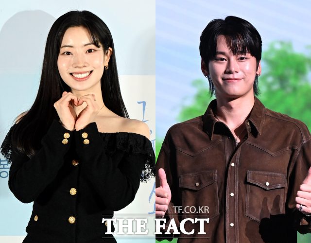 트와이스 멤버 겸 배우 다현(왼쪽)과 배우 차우민이 영화 '구름이 구르미'로 연기 호흡을 맞춘다. /더팩트 DB