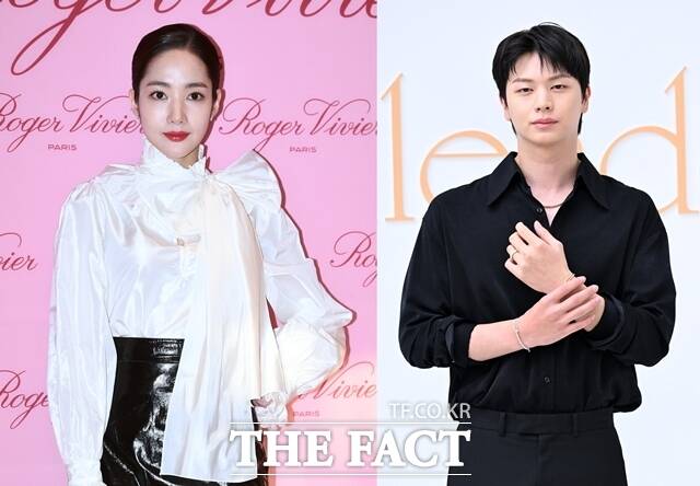 배우 박민영(왼쪽)과 육성재가 SBS 새 수목드라마 '나인 투 식스'로 11월 안방극장에 출격한다 . /더팩트 DB