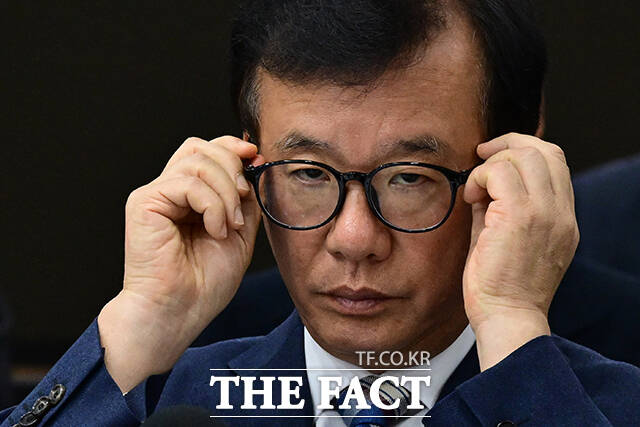 유상범 국민의힘 의원의 '제주공항 지연사태' 관련한 질의를 하고 있다. /인천=남윤호 기자