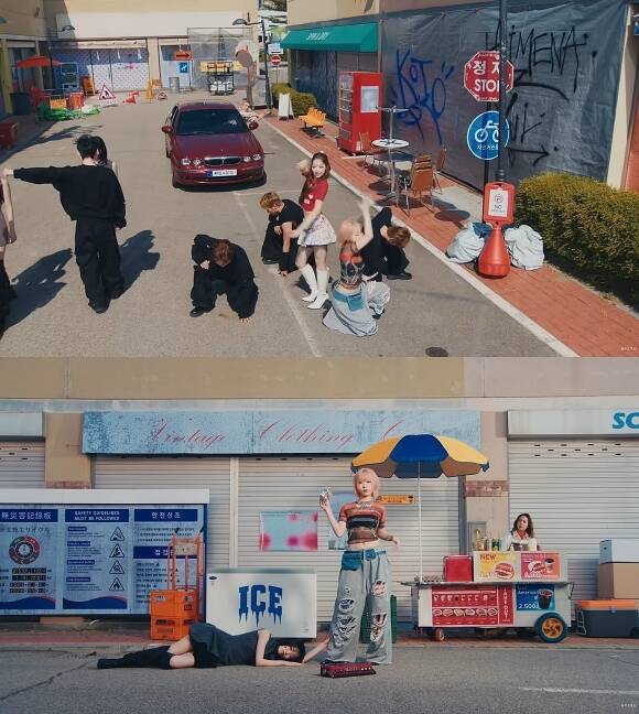 일본 걸그룹 마이에라(MYERA)의 'Wantcha bad' 뮤직비디오는 한국의 서혜미 감독이 연출을 맡았다. 이 뮤직비디오에는 한글 표지판이 그대로 등장한다./마이에라 공식 유튜브 채널 캡처