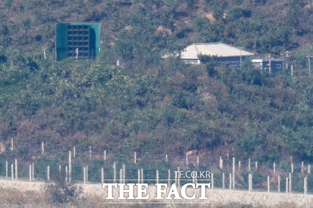 1년 4개월여 만에 재개 예고된 북한의 대남 방송. /파주=김성렬 기자