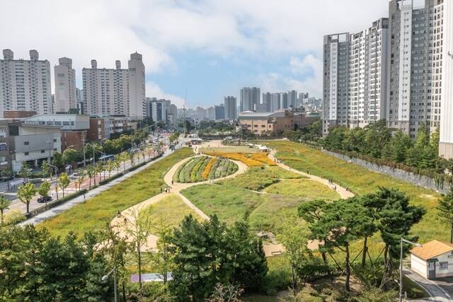 복합문화벨트의 중심에는 서울시립도서관이 들어선다. 전농동 691-3 일대에 지하 2층~지상 2층, 연면적 2만5531㎡ 규모로 조성되는 서울 최대 공공도서관이다. 2030년 준공, 2031년 개관이 목표다. 사진은 서울시립도서관이 건립될 부지 모습. /동대문구