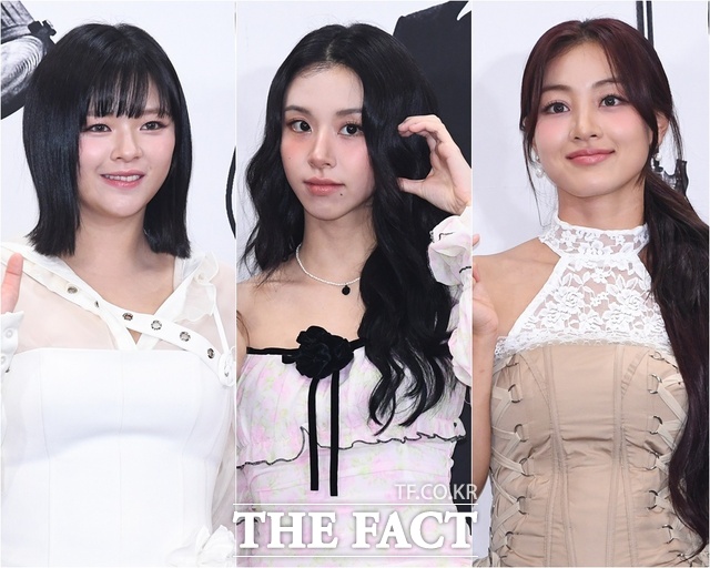 트와이스 정연 채영 지효(왼쪽부터)가 차례로 JYP엔터테인먼트를 떠났다. 이들은 팀 활동에 의지를 내비쳤지만, 향후 팀 활동을 위해선 여러 현실적인 문제들을 극복해야 한다. /더팩트 DB