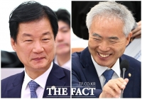  '법무장관 하마평' 양부남-박균택, 미소 지으며 종합국감 참석 [TF포착]