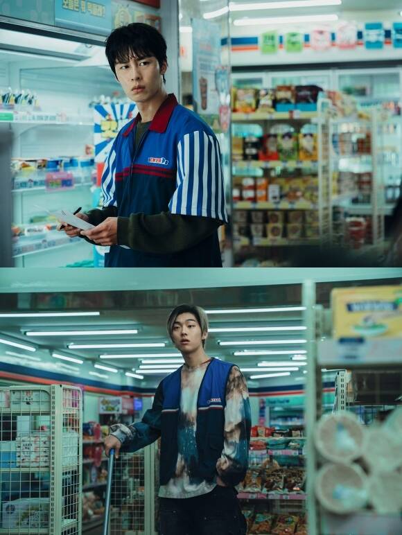 배우 이재욱이 넷플릭스 새 오리지널 시리즈 '꿀알바'를 이끄는 가운데 신인 시절을 떠올리게 하는 강렬한 인상을 남긴다. /넷플릭스
