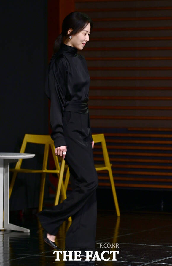배우 서현진이 28일 오후 서울 마포구 상암동 MBC 골든마우스홀에서 열린 새 금토드라마 '라이어' 제작발표회에 참석해 포즈를 취하고 있다. /이새롬 기자