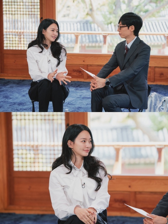 배우 신민아(위 왼쪽)와 방송인 유재석이 tvN 예능프로그램 '유 퀴즈 온 더 블럭'으로 만난다. /tvN