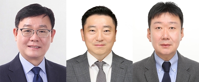 현대백화점그룹은 2027년 정기 임원인사를 29일 단행했다. 사진은 왼쪽부터 한광영 현대홈쇼핑 대표이사 사장, 이헌상 현대그린푸드 영업총괄 사장, 김봉진 현대백화점 상품본부장 부사장. /현대백화점그룹