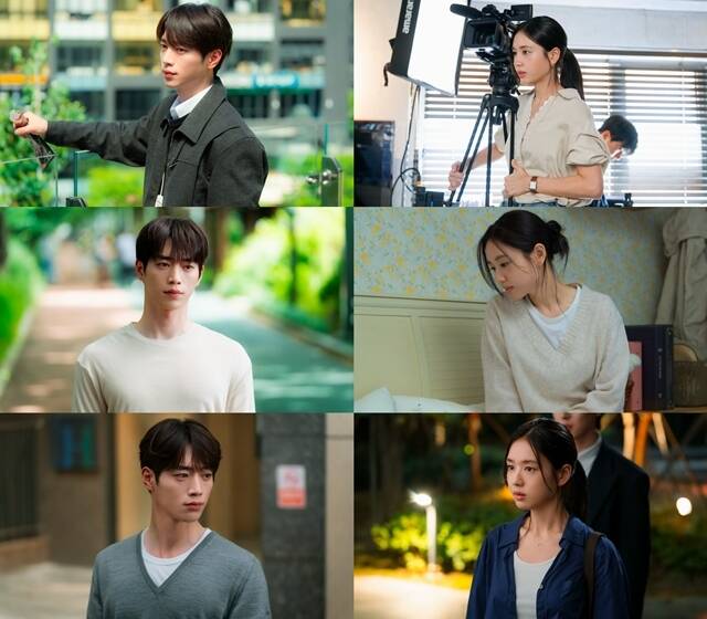 '너 말고 다른 연애'에서 서강준(왼쪽)과 안은진이 10년 차 장기 연애 커플로 분해 섬세한 연기력을 보여줬지만 납득하기 어려운 캐릭터의 감정선으로 인해 시청자들의 혹평을 받고 있다. /KBS, 유니켐