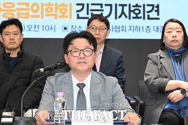 이지숙 아주대학교병원 소아전문응급의료센터장이 발언하고 있다.