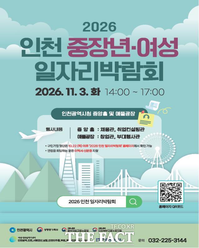 '2026 인천 중장년·여성 일자리 박람회' 포스터. /인천시