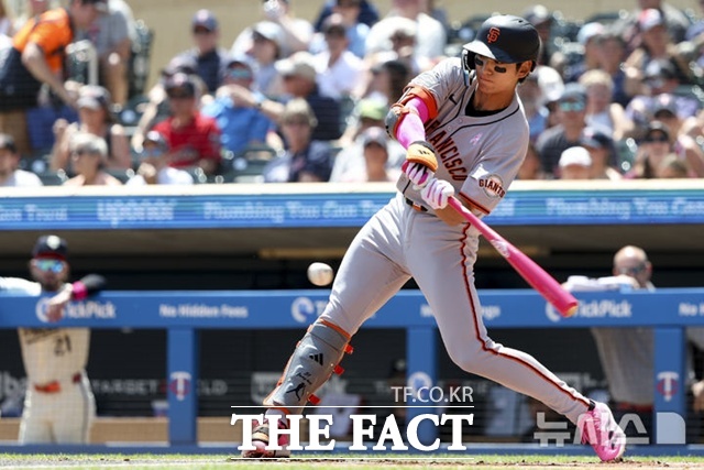 이정후는 24일(한국시간) 워싱턴전에서 이번 시즌 13번째 멀티히트를 기록하며 팀 승리를 이끌었다. /뉴시스