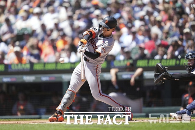 이정후는 22일(한국시간) 이후 일주일 만에 타율이 2할7푼대로 떨어졌다. 팀도 3연패 늪에 빠졌다. /뉴시스