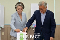  사전투표 마친 文 
