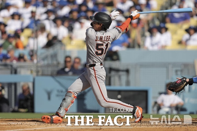 이정후가 부진하면서 샌프란시스코 타선도 득점력이 떨어지고 있다. 샌프란시스코는 후반기 토론토와의 두 경기에서 3점을 얻는데 그쳤다. /뉴시스