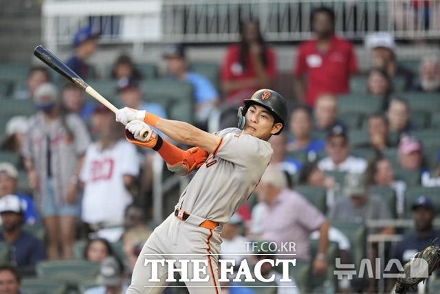 이정후가 시즌 100안타 돌파를 눈앞에 뒀다. 부침을 겪으면서도 2할5푼대의 타율을 유지하고 있다. /뉴시스