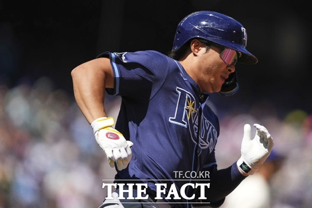 탬파베이 김하성은 18일(한국시간) 샌프란시스코전에서 2안타를 몰아쳐 타율을 .228로 끌어 올렸다. /뉴시스