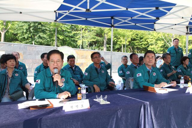 한국동서발전은 19일 본사에서 2025 을지연습 일환으로 10개 유관기관과 함께 ‘국가 주요 기반시설 드론 피폭 대응 민·관·군·경·소방 합동훈련’을 시행했다. / 동서발전